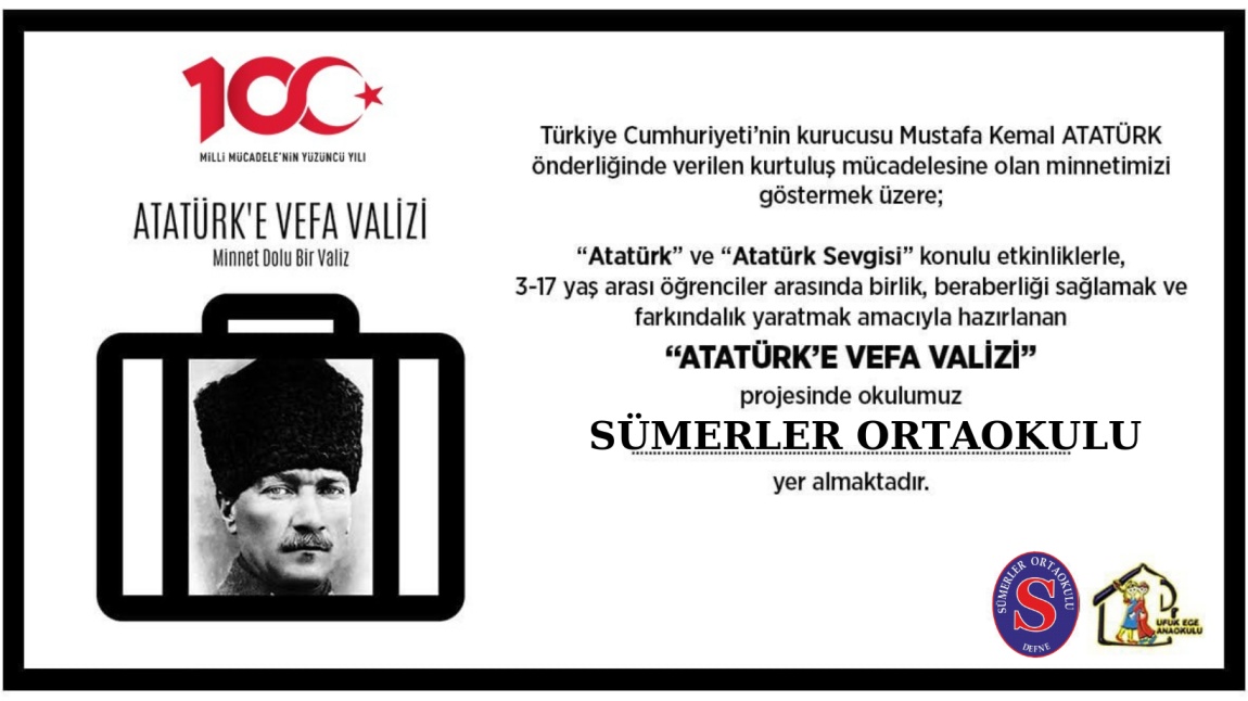 Okulumuz, Bir “Atatürk’e Vefa Valizi” Okuludur.